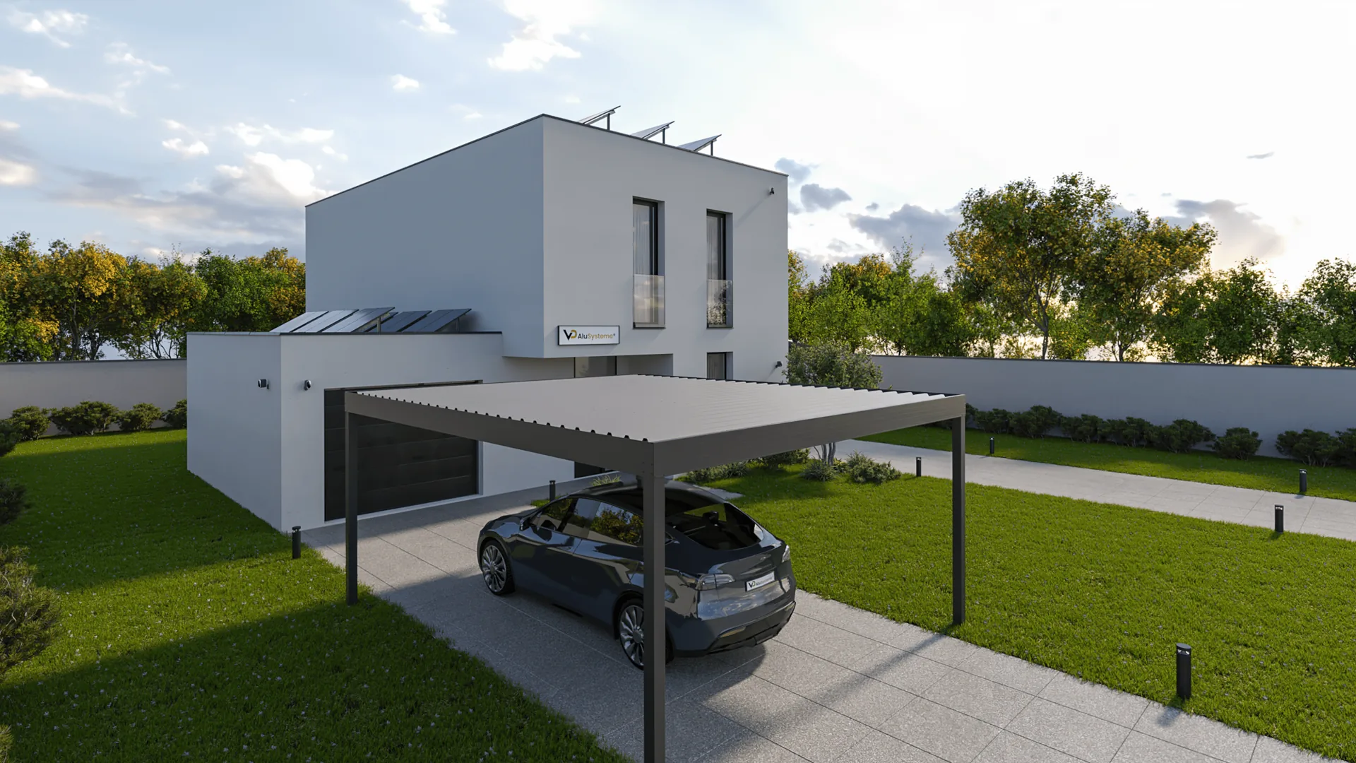 Carports & Garagen – Produktbild von Bauer Überdachungen
